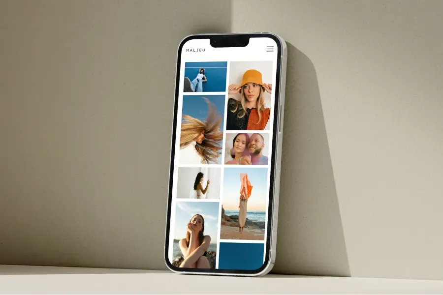 Video demonstration of Pixieset Website Builder design tools showcasing font and color customization options for creating a personalized photography website with just a few clicks.