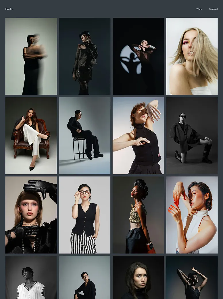 Perfect Website Example Portrait Pixieset | Inspiring Photography Portfolio & Website Examples